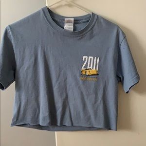 cropped vintage Pittsburgh Grand Prix tee